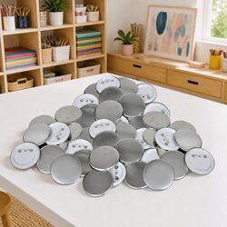 Friendly 500pcs Pinback Button Parts: Make Your Own Badges