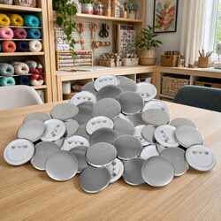 Create with 500pcs of 25mm Pinback Button Parts