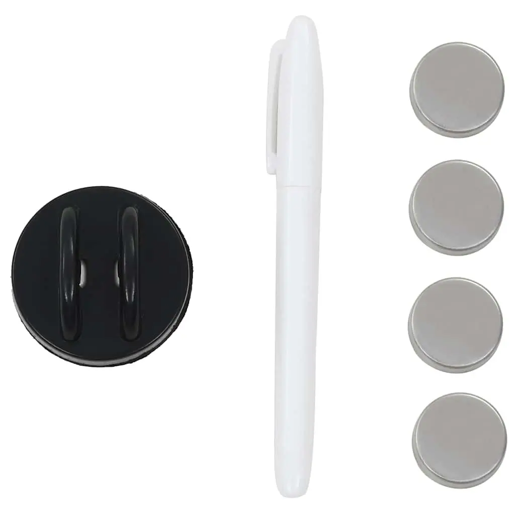 Magnetic Glass Dry Erase Board Wall Mounted 60x40cm