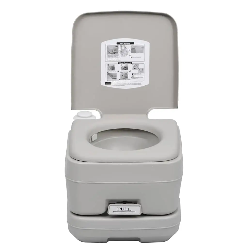Portable Camping Toilet Grey 10L Waste Water Tank Flush
