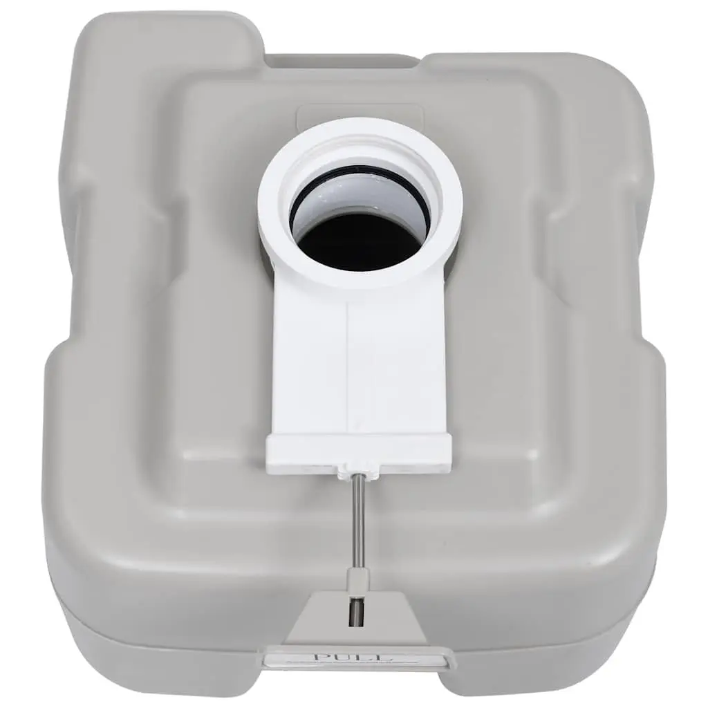 Portable Camping Toilet Grey 20L Waste Tank 10L Fresh Water Tank