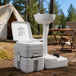 Your Go-To Portable Camping Toilet and Handwash Set