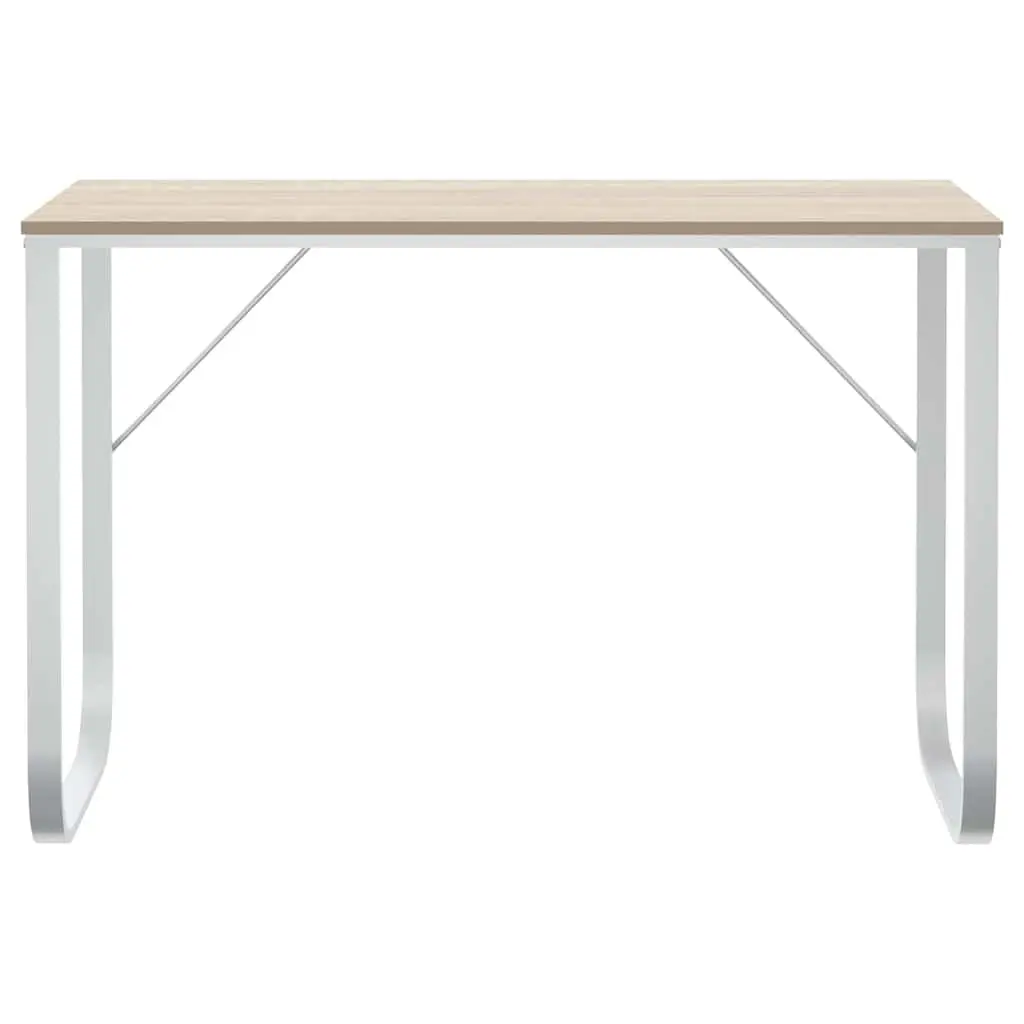 Computer Desk Engineered Wood Metal Frame Home Office Workstation Writing Table