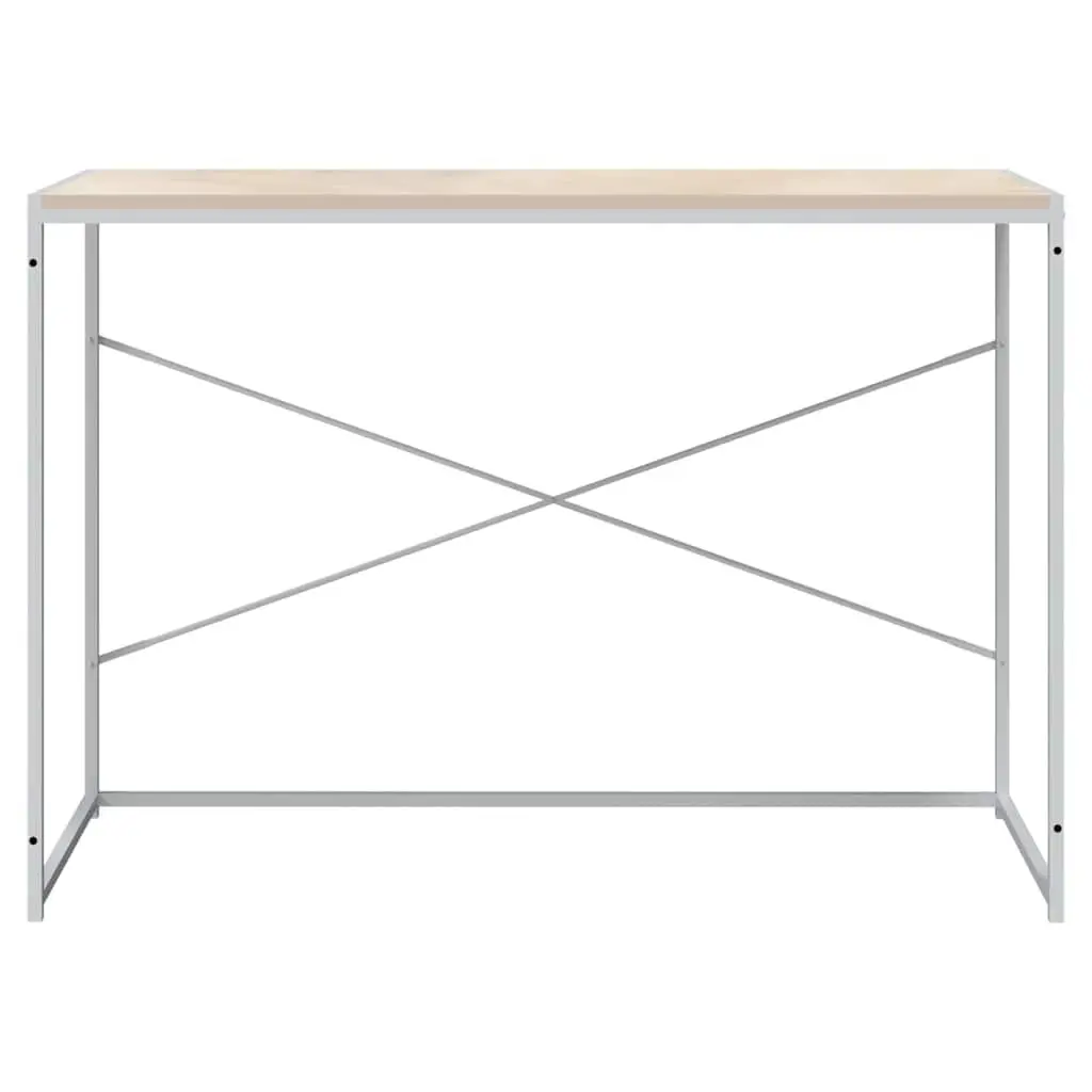 Computer Desk Engineered Wood Metal Frame Large Working Area