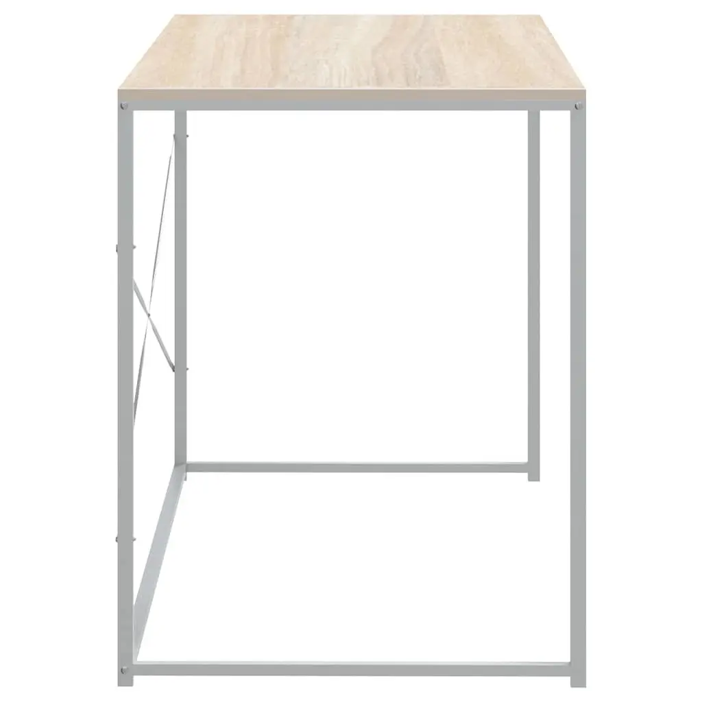 Computer Desk Engineered Wood Metal Frame Large Working Area