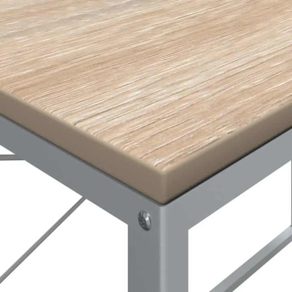 Computer Desk Engineered Wood Metal Frame Large Working Area