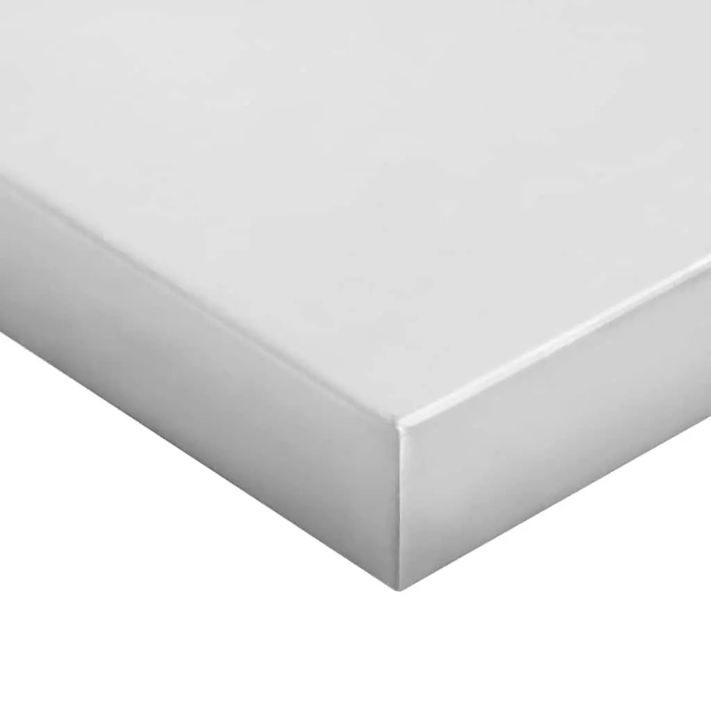 Wall Shelves Stainless Steel Floating Storage 50x40 cm 2 pcs