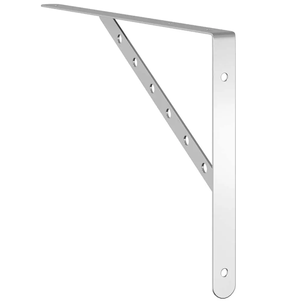 Shelf Brackets 4 Pcs Stainless Steel Wall Mount Support Home Storage