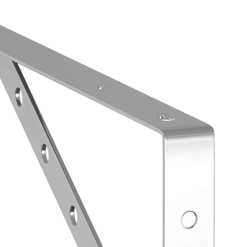 Shelf Brackets 4 Pcs Stainless Steel Wall Mount Support Home Storage