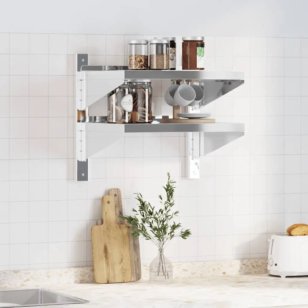 2-Tier Wall Shelf for Home Storage