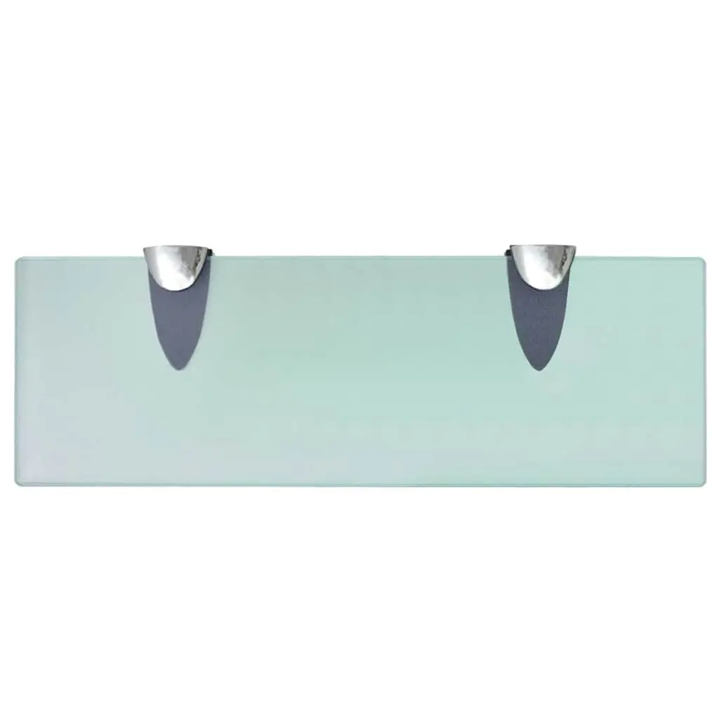 Floating Shelves Glass Wall Shelf 30x10 cm Display Storage Ledge 2 pcs
