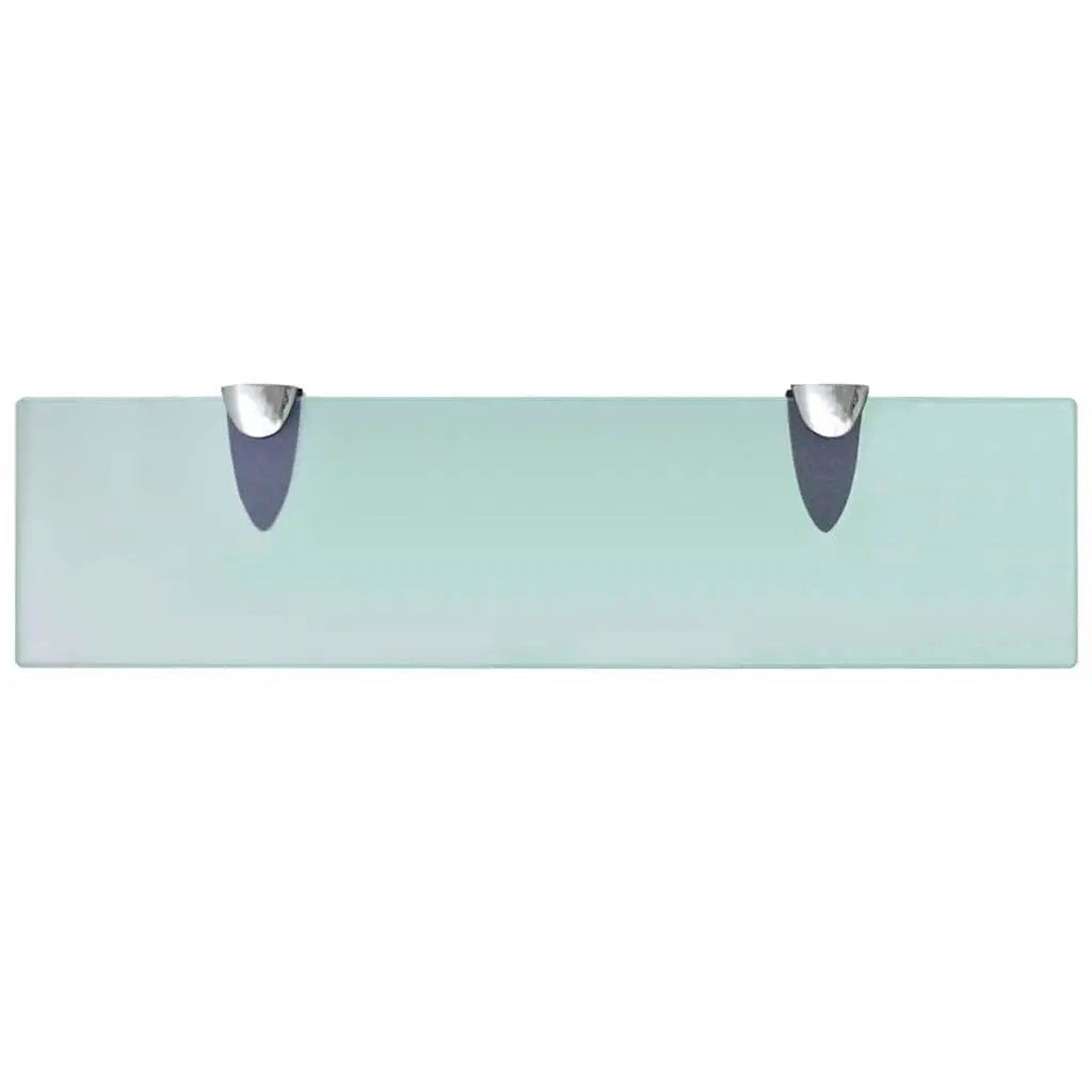 Glass Floating Wall Shelves Transparent 40x10 cm