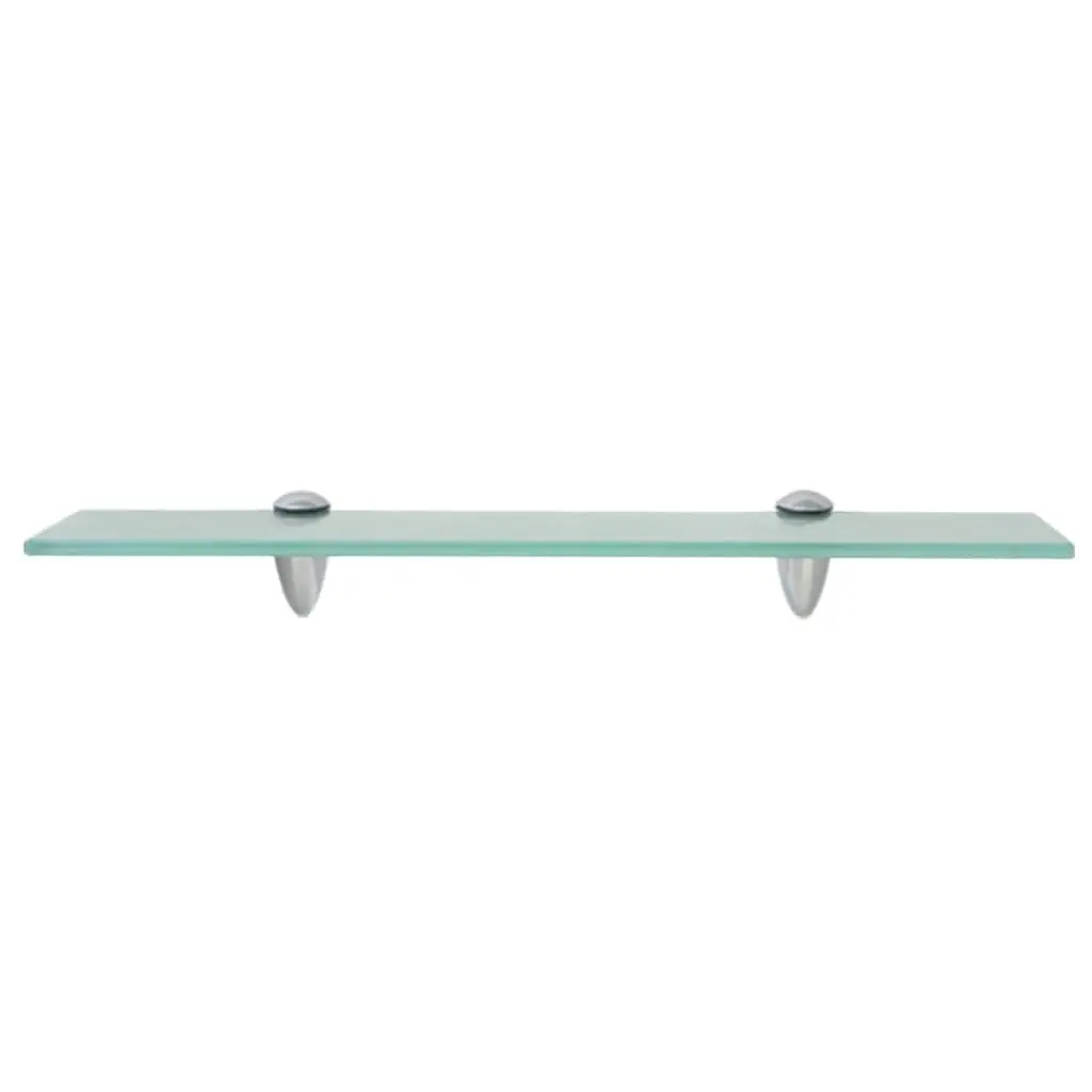 Floating Wall Shelves Transparent Glass 50x20 cm Modern Display Ledge 2 pcs