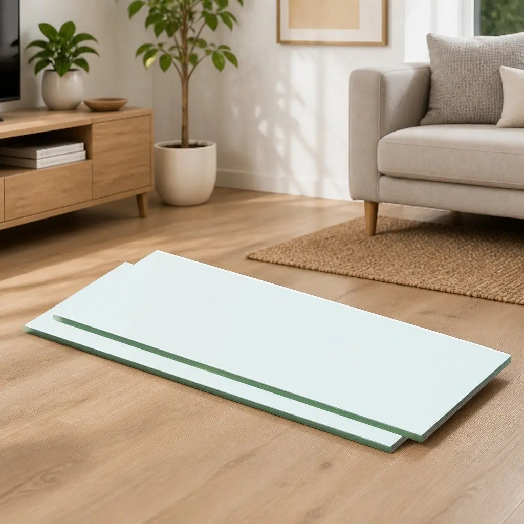 Glass Wall Shelves Clear Tempered Glass 50x15 cm 2 Piece