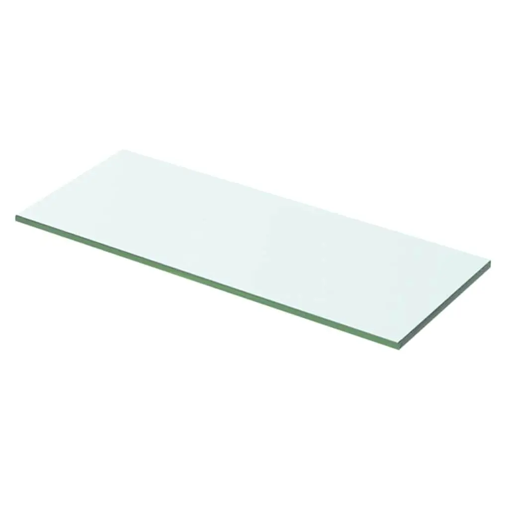 Glass Wall Shelves Clear Tempered Glass 50x15 cm 2 Piece