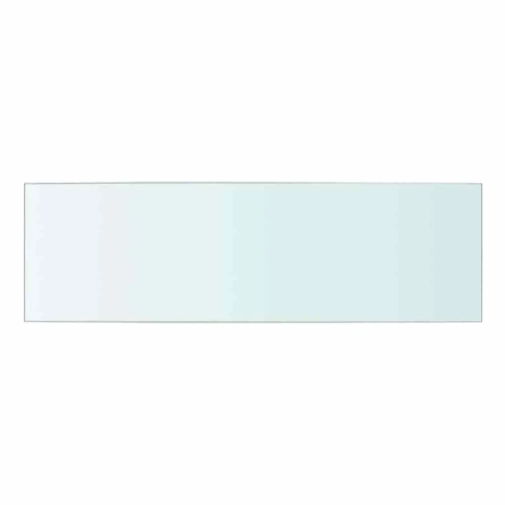 Glass Wall Shelves Clear Tempered Glass 50x15 cm 2 Piece