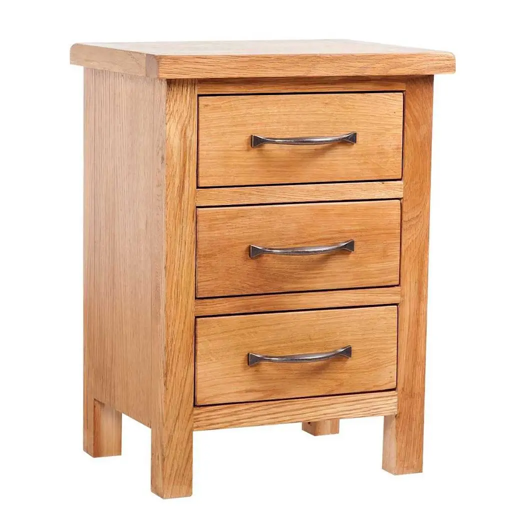 Bedside Tables 2 Pcs 40x30x54 cm Solid Oak Wood Nightstands with Drawers