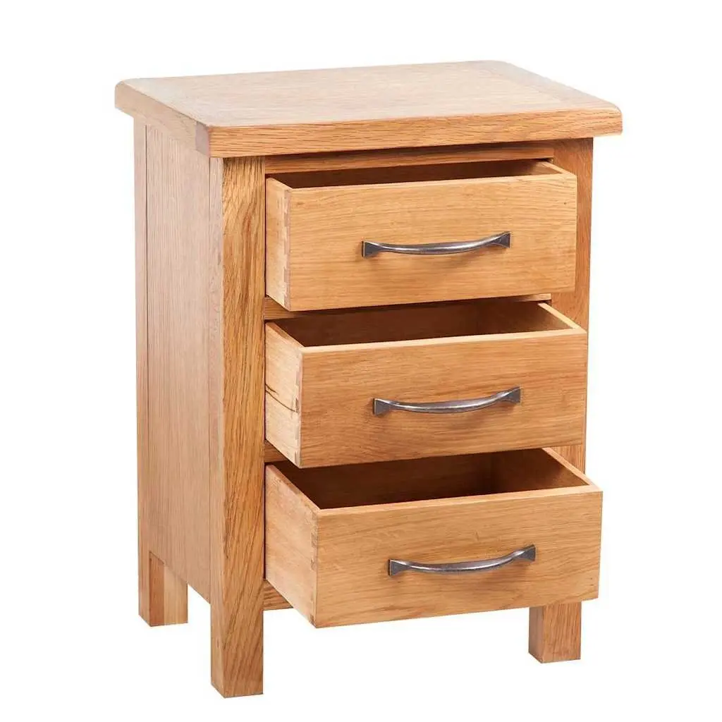 Bedside Tables 2 Pcs 40x30x54 cm Solid Oak Wood Nightstands with Drawers