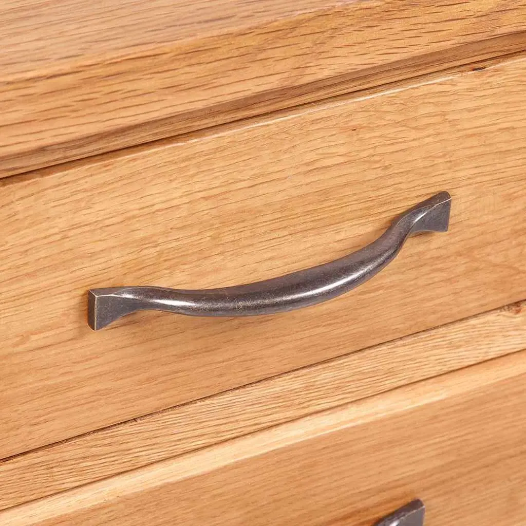 Bedside Tables 2 Pcs 40x30x54 cm Solid Oak Wood Nightstands with Drawers