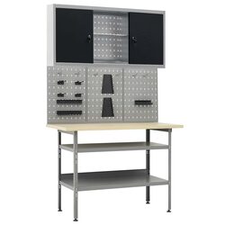 Your Ideal Workbench with Wall Panels and Cabinet Storage
