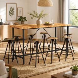 Friendly 9 Piece Bar Set Made for Your Home