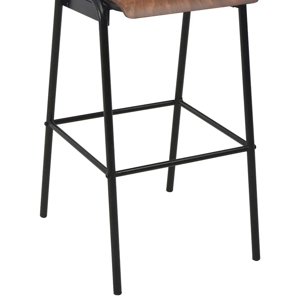 Bar Stools 6 Pieces Stackable Dining Chair Kitchen Seating Set Black