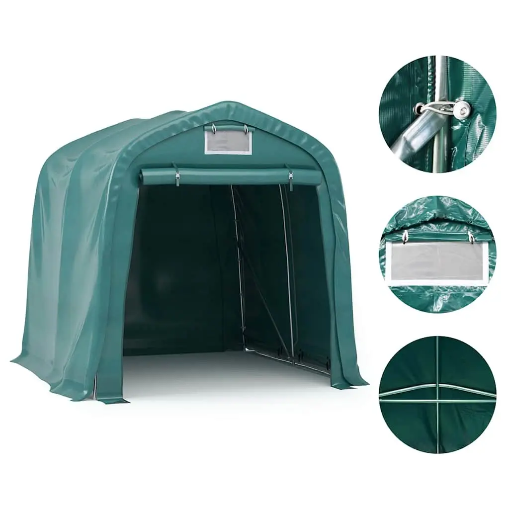 Garage Tent Storage Water-resistant 1.6 x 2.4m Green Outdoor Canopy Carport Shelter Structure
