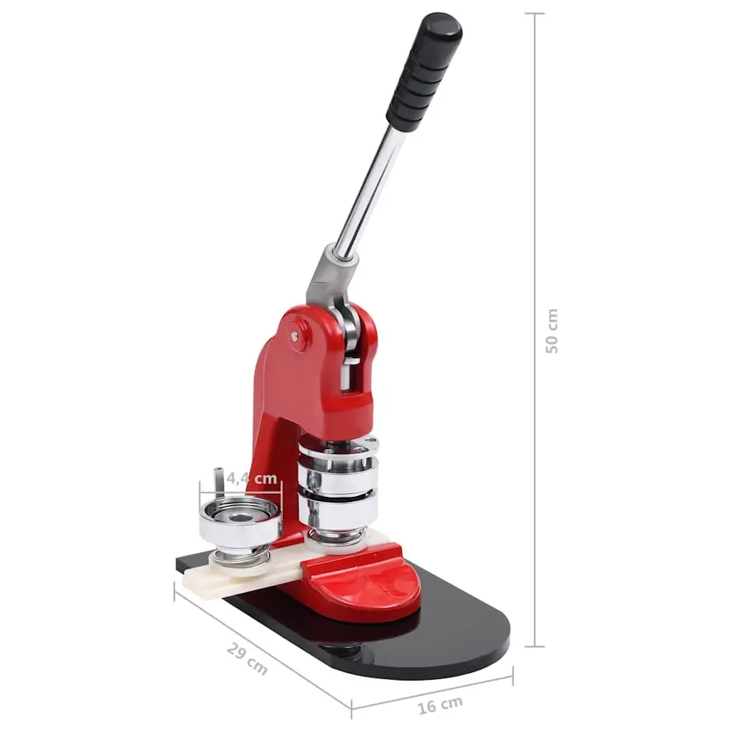 Button Maker Machine 44mm Badge Maker with Slide Base and Textured Grip