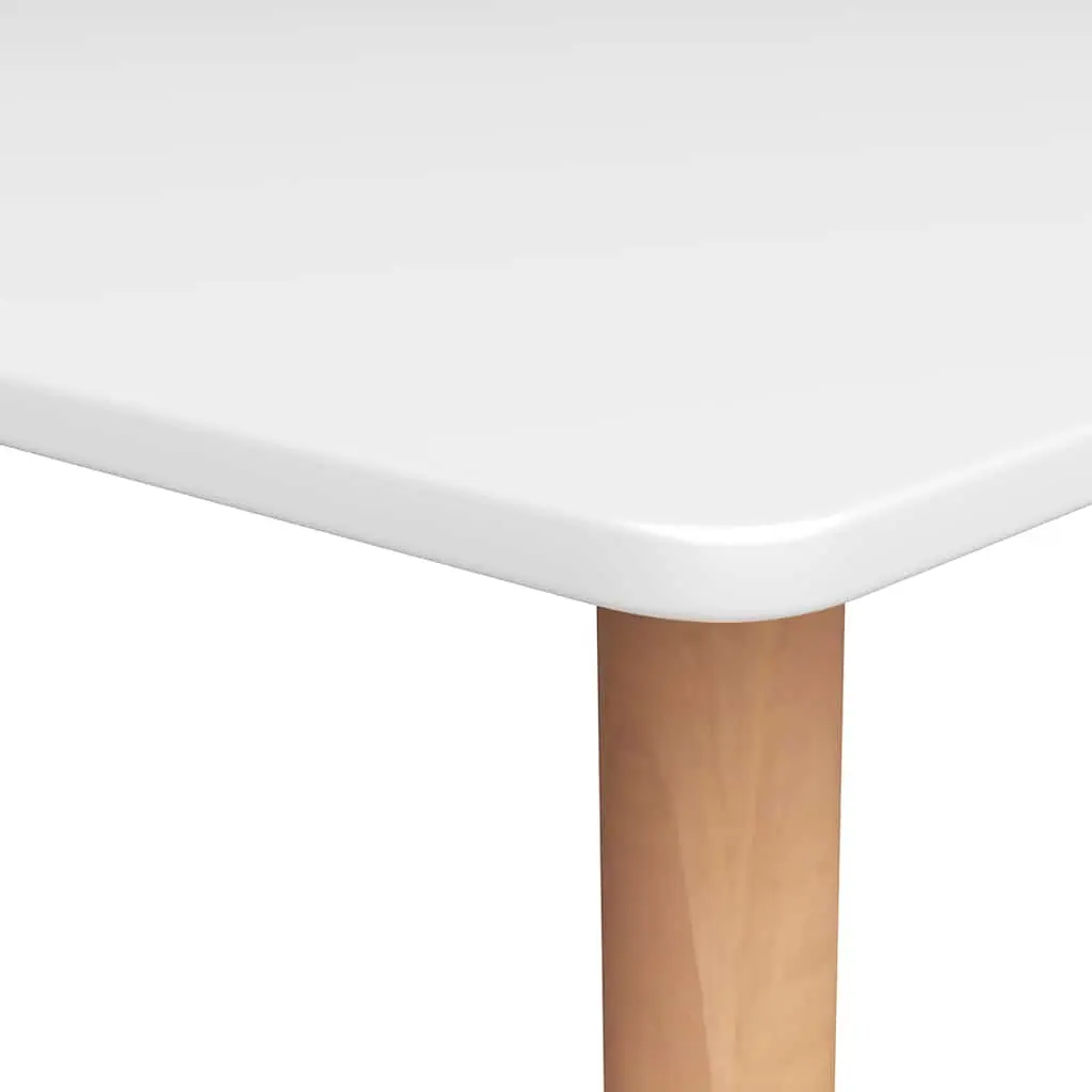 5 Piece Bar Set Modern White and Black Kitchen Counter Table with 4 Bar Stools