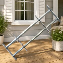 Security Window Grilles Adjustable 1000-1500mm Silver Steel 2 Pieces Home