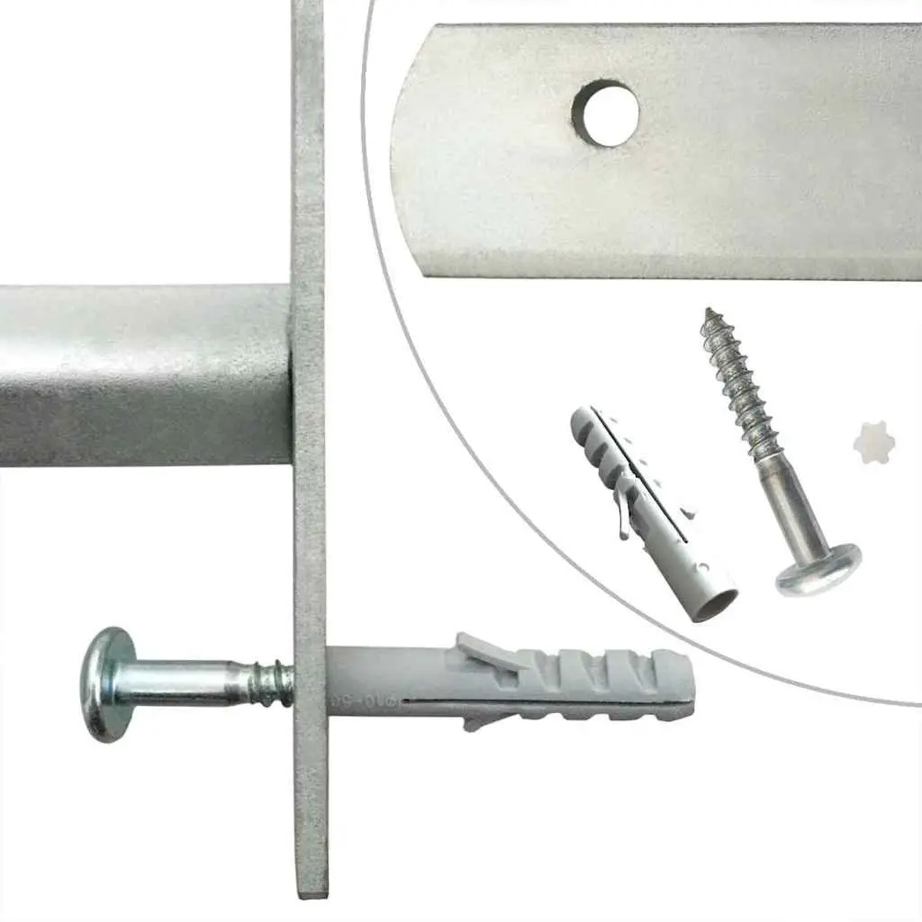 Security Grilles Adjustable 1000-1500 mm Silver 2 Piece