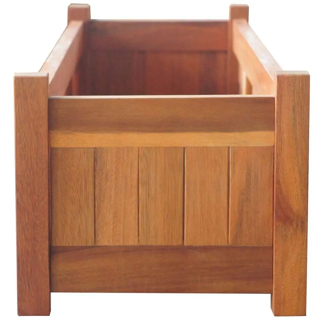 Garden Raised Beds 2 pcs Wooden Planter Box Vegetable Herb Flower Outdoor Deck