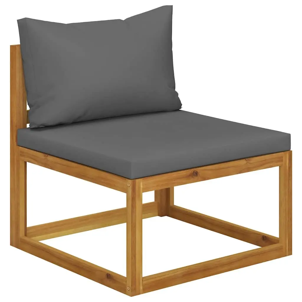 Garden Lounge Set 6 Piece Outdoor Furniture Acacia Wood Modular Sofa Coffee