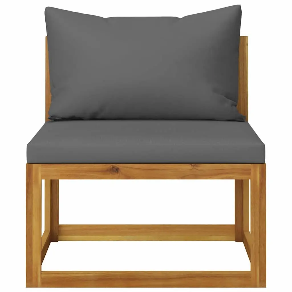 Garden Lounge Set 6 Piece Outdoor Furniture Acacia Wood Modular Sofa Coffee