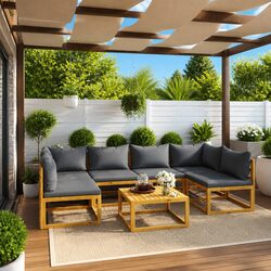 Your New Favorite 7 Piece Garden Lounge Set