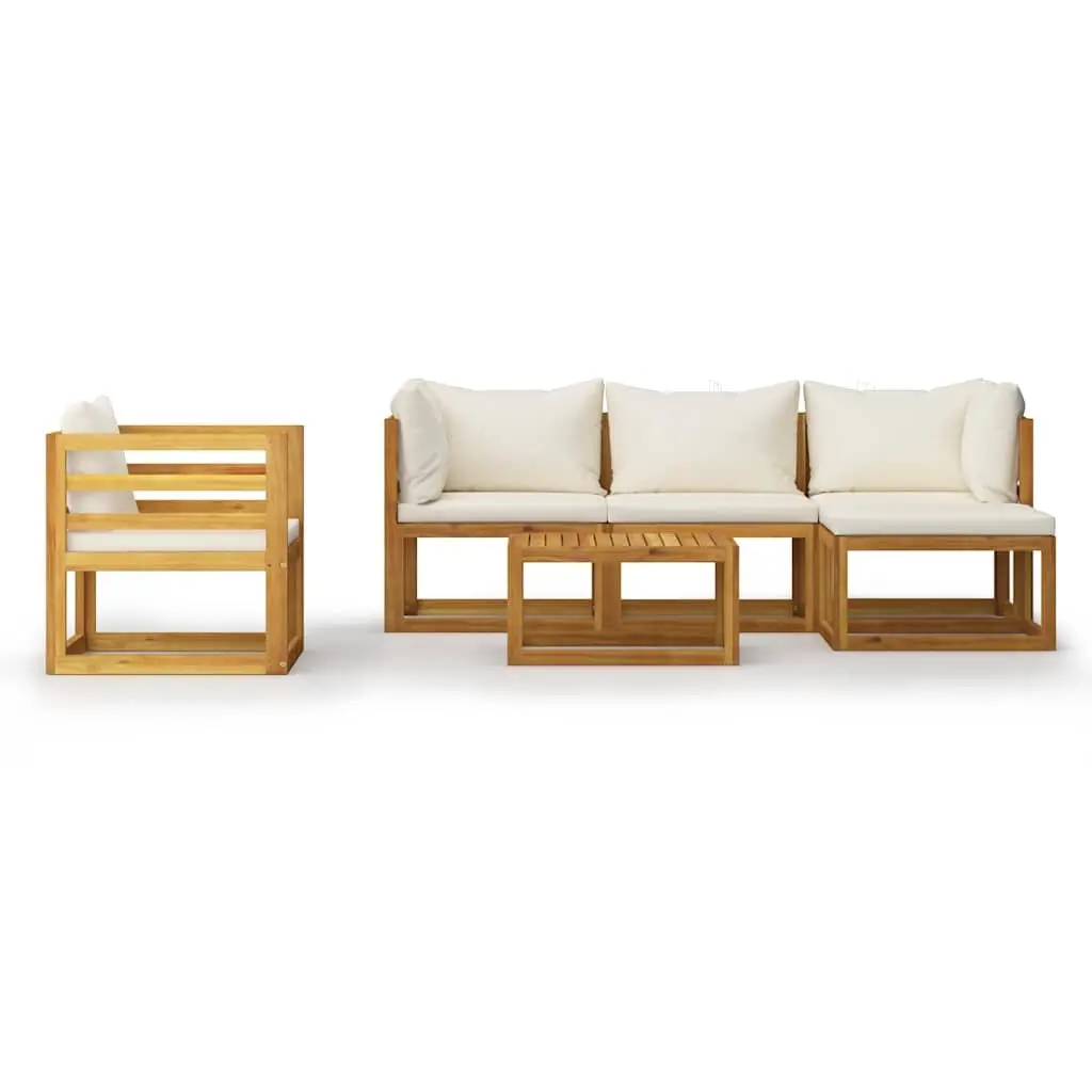Garden Lounge Set 6 Piece Outdoor Furniture Sofa Coffee Table Modular Patio