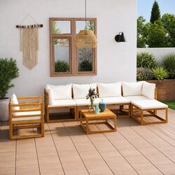 Your New Favorite 7 Piece Outdoor Lounge Set Awaits
