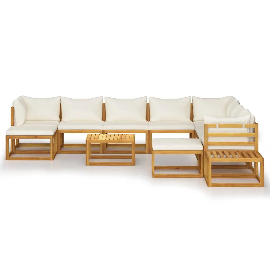Outdoor Garden Lounge Set Modular Sofa with Cushions 12 Piece