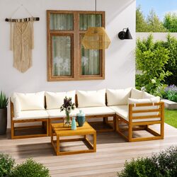 Friendly Outdoor Lounge Set: 6 Pieces for Your Patio