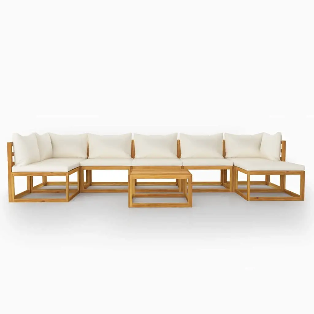 Garden Lounge Set 8 Piece Outdoor Furniture Patio Sofa with Cushions Coffee