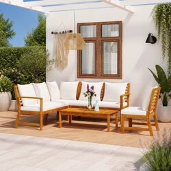 Friendly 5-Piece Lounge Set for Outdoor Spaces