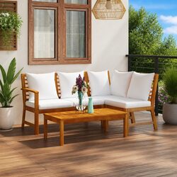 Your New Favorite 4 Piece Garden Lounge Set