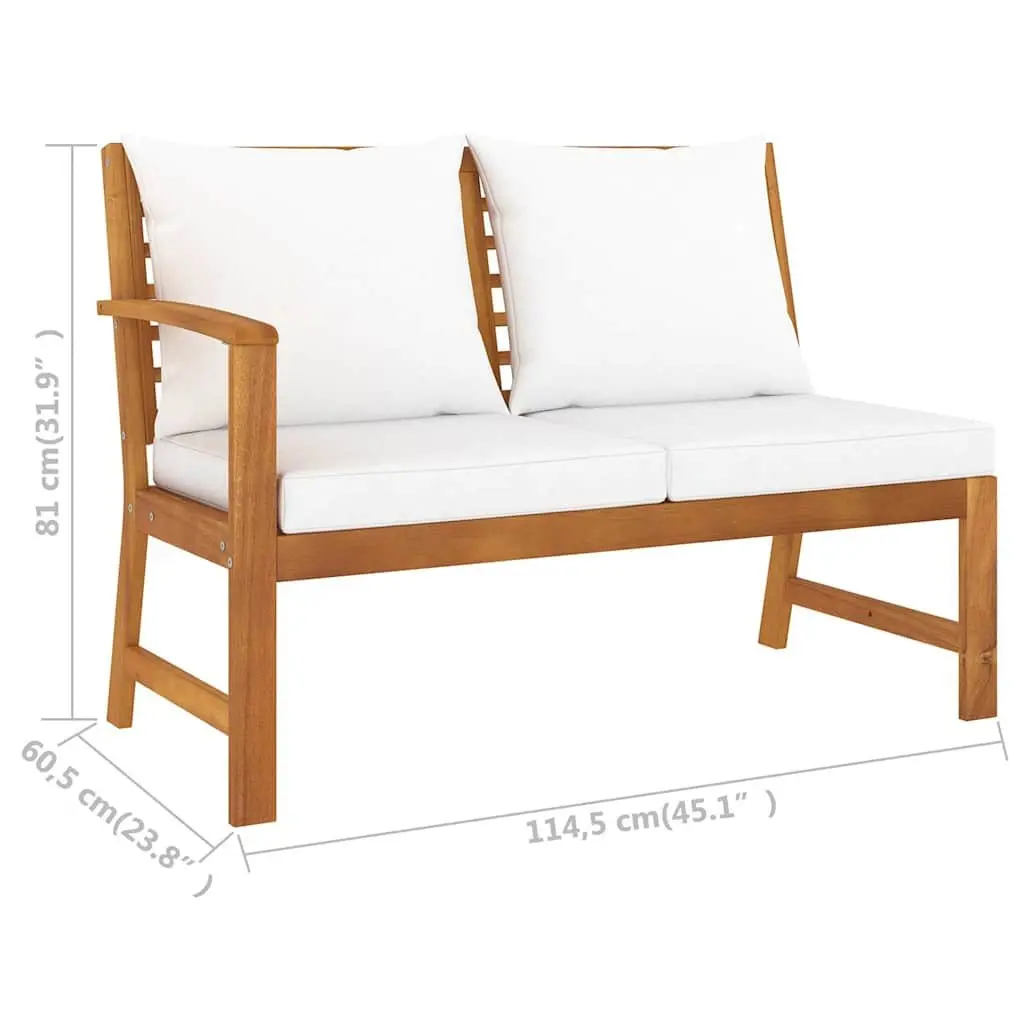 4 Piece Garden Lounge Set Outdoor Furniture Patio Sofa Coffee Table Cushion
