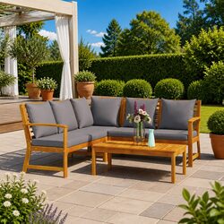 Your Outdoor Haven: 4 Piece Garden Lounge Set