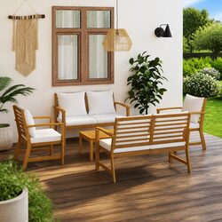 Your Outdoor Oasis: 5 Piece Lounge Set Awaits