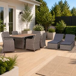Enjoy Al Fresco Dining with Our 9-Piece Outdoor Set