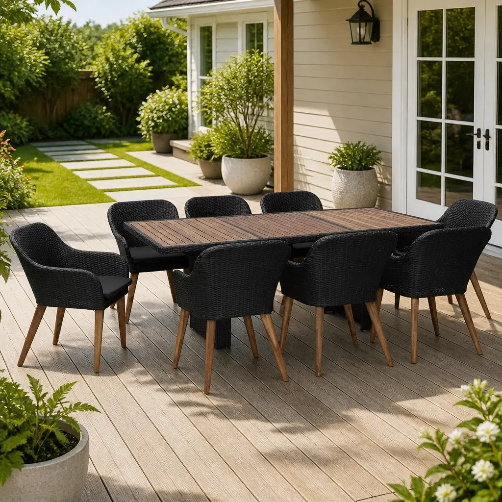 9 Piece Outdoor Dining Set