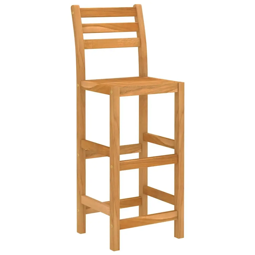 Outdoor Bar Set Solid Wood with Stools 7 Piece Patio Garden Furniture Brown