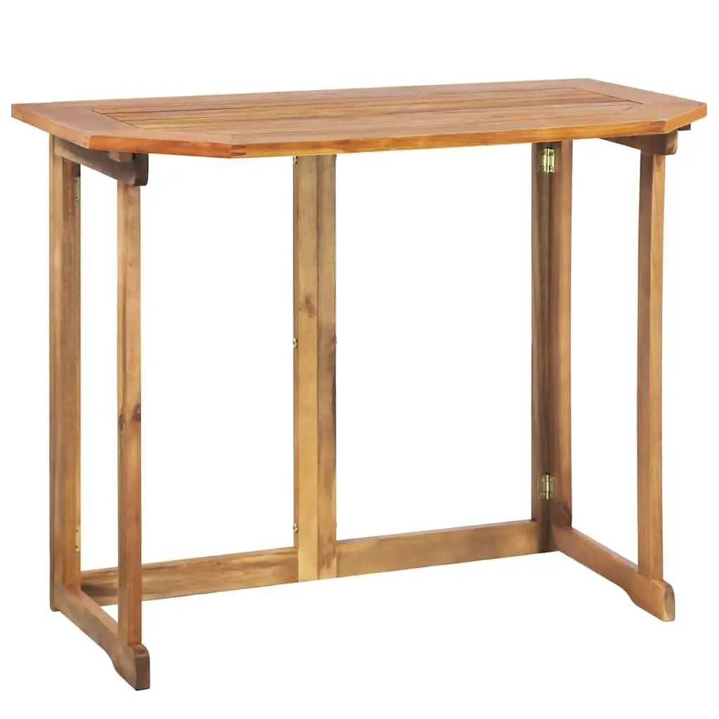 4 Piece Bistro Set Outdoor Furniture Foldable Wooden Table Chairs Patio Garden