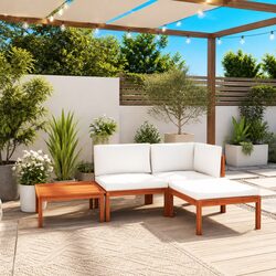 Friendly 4-Piece Garden Lounge Set for Cozy Gatherings